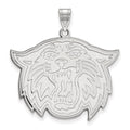 Sterling Silver Rhodium-plated LogoArt Villanova University Wildcat Extra Large Pendant