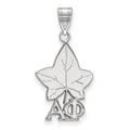 Sterling Silver Rhodium-plated LogoArt Alpha Phi Sorority Symbol Medium Pendant