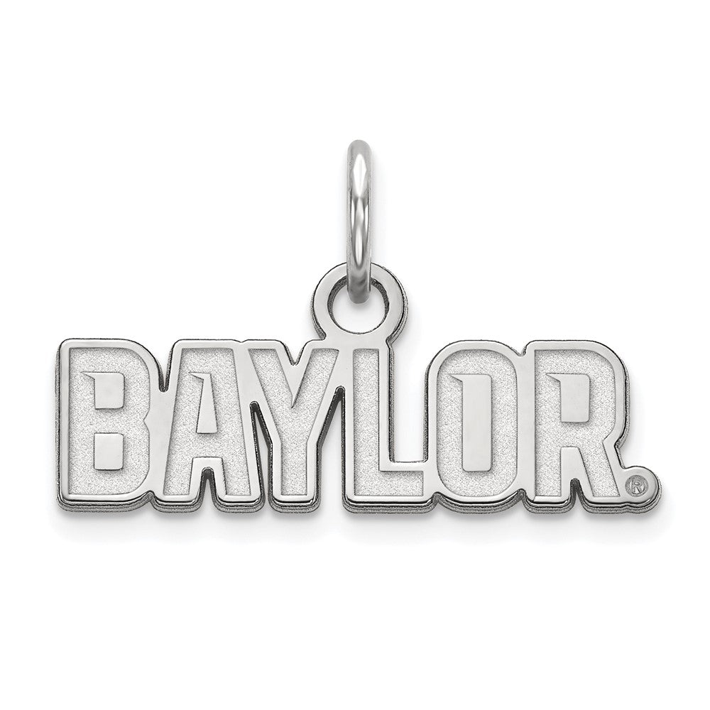 14k White Gold LogoArt Baylor University Extra Small Pendant
