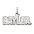 10k White Gold LogoArt Baylor University Extra Small Pendant