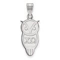 Sterling Silver Rhodium-plated LogoArt Chi Omega Sorority Symbol Medium Pendant