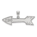 Sterling Silver Rhodium-plated LogoArt Pi Beta Phi Sorority Symbol Medium Pendant