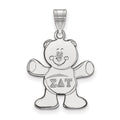 Sterling Silver Rhodium-plated LogoArt Sigma Delta Tau Sorority Symbol Medium Pendant