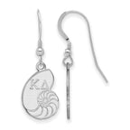 Sterling Silver Rhodium-plated LogoArt Kappa Delta Sorority Symbol Small Dangle Wire Earrings