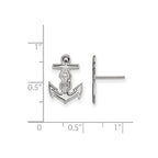 Sterling Silver Rhodium-plated LogoArt Alpha Sigma Tau Sorority Symbol Extra Small Post Earrings