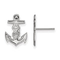Sterling Silver Rhodium-plated LogoArt Alpha Sigma Tau Sorority Symbol Extra Small Post Earrings