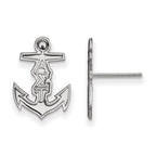 Sterling Silver Rhodium-plated LogoArt Alpha Sigma Tau Sorority Symbol Extra Small Post Earrings