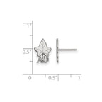 Sterling Silver Rhodium-plated LogoArt Alpha Phi Sorority Symbol Extra Small Post Earrings