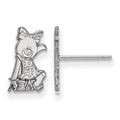 Sterling Silver Rhodium-plated LogoArt Alpha Xi Delta Sorority Symbol Extra Small Post Earrings