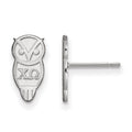 Sterling Silver Rhodium-plated LogoArt Chi Omega Sorority Symbol Extra Small Post Earrings