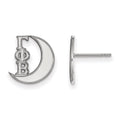 Sterling Silver Rhodium-plated LogoArt Gamma Phi Beta Sorority Symbol Extra Small Post Earrings
