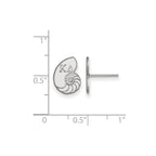 Sterling Silver Rhodium-plated LogoArt Kappa Delta Sorority Symbol Extra Small Post Earrings
