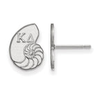 Sterling Silver Rhodium-plated LogoArt Kappa Delta Sorority Symbol Extra Small Post Earrings