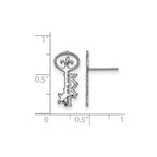 Sterling Silver Rhodium-plated LogoArt Kappa Kappa Gamma Sorority Symbol Extra Small Post Earrings
