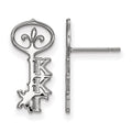 Sterling Silver Rhodium-plated LogoArt Kappa Kappa Gamma Sorority Symbol Extra Small Post Earrings