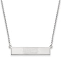 SS Rh-plat LogoArt Miami University Small Bar Necklace