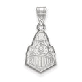 14k White Gold LogoArt Purdue University Boilermakers Train Logo Medium Pendant