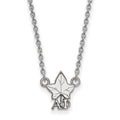 Sterling Silver Rhodium-plated LogoArt Alpha Phi Sorority Symbol Extra Small Pendant 18 inch Necklace