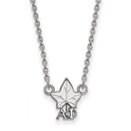 Sterling Silver Rhodium-plated LogoArt Alpha Phi Sorority Symbol Extra Small Pendant 18 inch Necklace