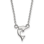 Sterling Silver Rhodium-plated LogoArt Delta Delta Delta Sorority Symbol Extra Small Pendant 18 inch Necklace