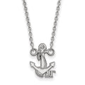 Sterling Silver Rhodium-plated LogoArt Delta Gamma Sorority Symbol Extra Small Pendant 18 inch Necklace