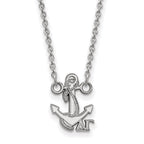 Sterling Silver Rhodium-plated LogoArt Delta Gamma Sorority Symbol Extra Small Pendant 18 inch Necklace