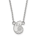 Sterling Silver Rhodium-plated LogoArt Kappa Delta Sorority Symbol Extra Small Pendant 18 inch Necklace