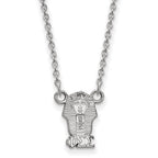 Sterling Silver Rhodium-plated LogoArt Phi Sigma Sigma Sorority Symbol Extra Small Pendant 18 inch Necklace