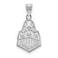 14k White Gold LogoArt Purdue University Boilermakers Train Logo Large Pendant