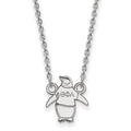 Sterling Silver Rhodium-plated LogoArt Theta Phi Alpha Sorority Symbol Extra Small Pendant 18 inch Necklace