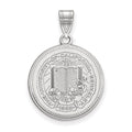 Sterling Silver Rhodium-plated LogoArt University of California Berkeley Large Crest Pendant