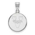 14k White Gold LogoArt University of Virginia Medium Disc Pendant
