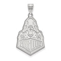 14k White Gold LogoArt Purdue University Boilermakers Train Logo Extra Large Pendant