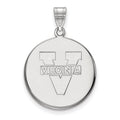 10k White Gold LogoArt University of Virginia Large Disc Pendant