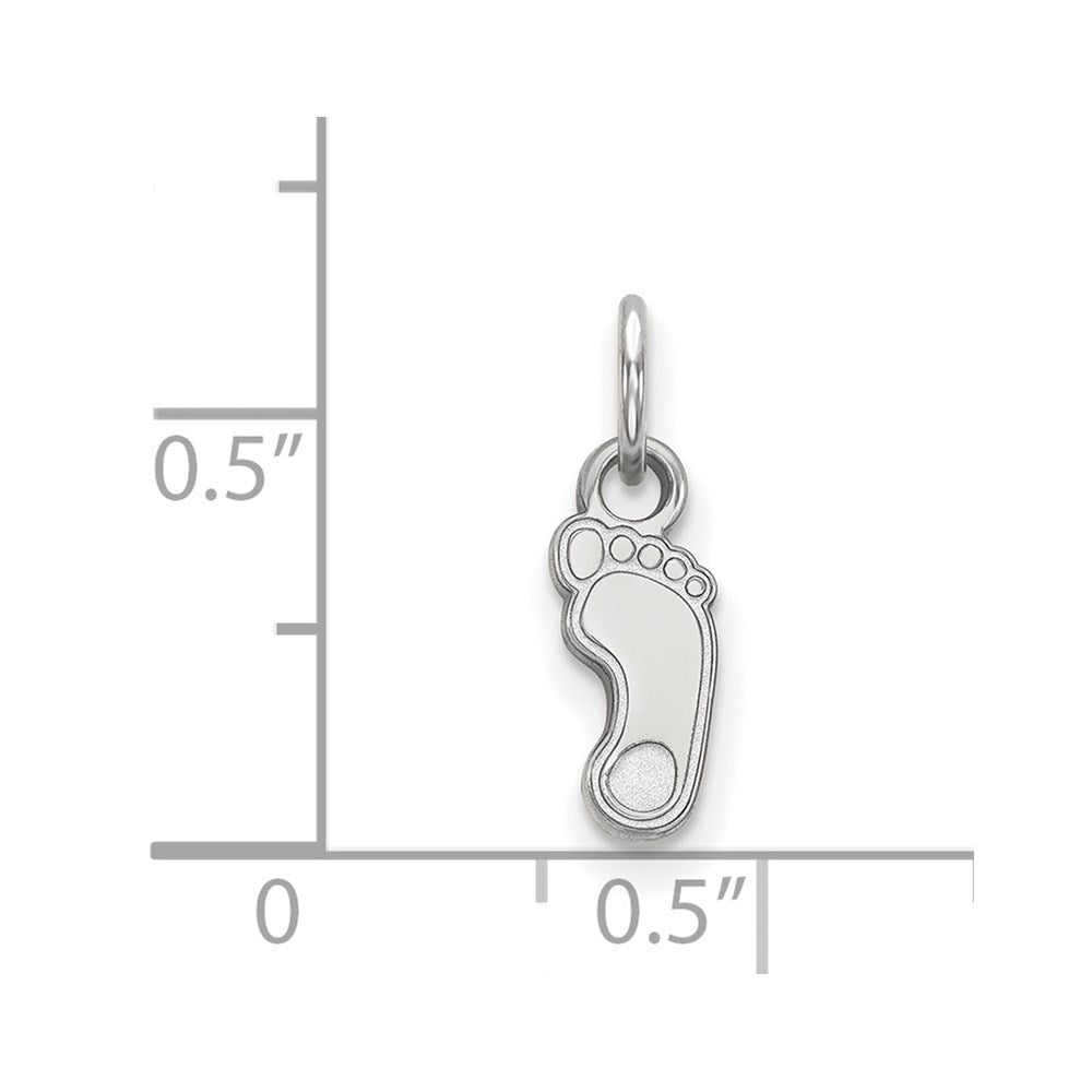 14k White Gold LogoArt University of North Carolina Tar Heel Extra Small Pendant