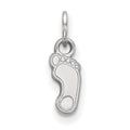 10k White Gold LogoArt University of North Carolina Tar Heel Extra Small Pendant