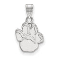 14k White Gold LogoArt University of Pittsburgh Panther Paw Small Pendant