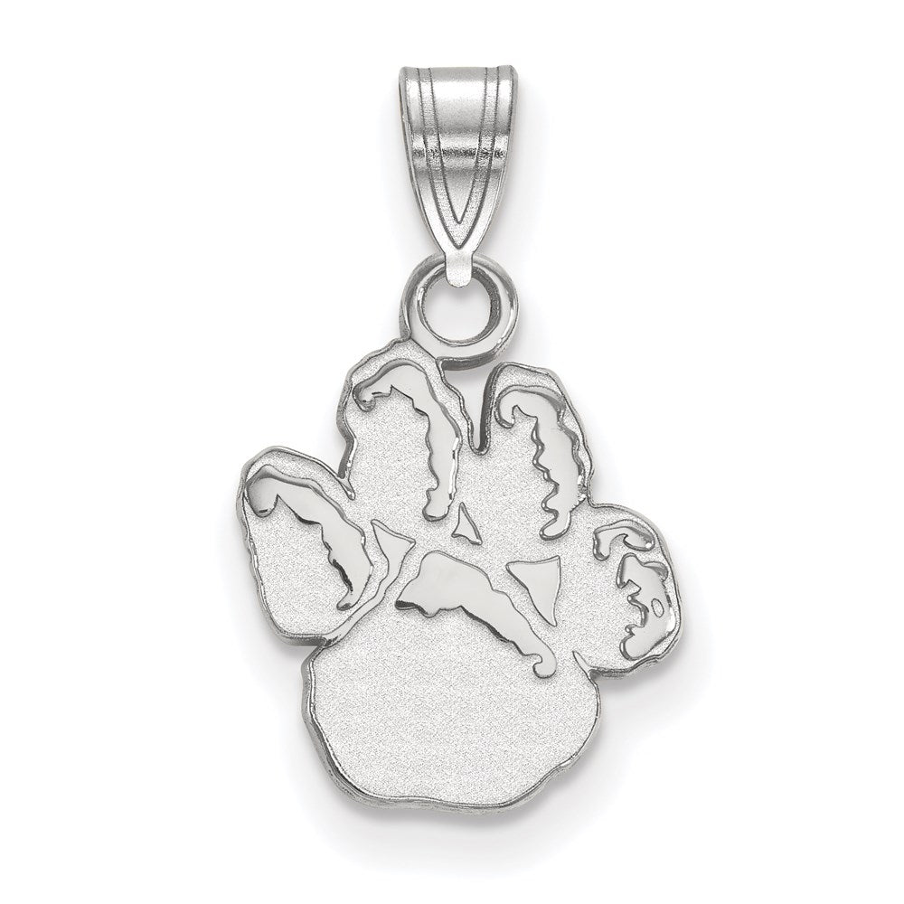 10k White Gold LogoArt University of Pittsburgh Panther Paw Small Pendant