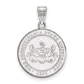 Sterling Silver Rhodium-plated LogoArt Penn State University Large Crest Pendant
