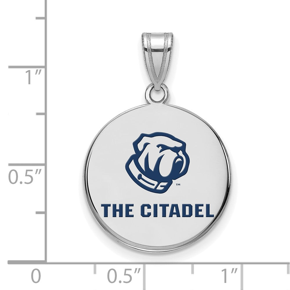 SS The Citadel Large Enamel Pendant