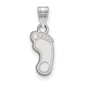 Sterling Silver Rhodium-plated LogoArt University of North Carolina Tar Heel Small Pendant