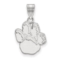 14k White Gold LogoArt University of Pittsburgh Panther Paw Medium Pendant