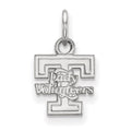 10k White Gold LogoArt University of Tennessee Lady Volunteers Extra Small Pendant