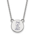 Sterling Silver Rhodium-plated LogoArt Alpha Xi Delta Sorority Symbol Small Color Enamel Pendant 18 inch Necklace
