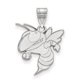 14k White Gold LogoArt Georgia Institute of Technology Yellow Jacket Large Pendant