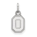 Sterling Silver Rhodium-plated LogoArt The Ohio State University Letter O Extra Small Pendant