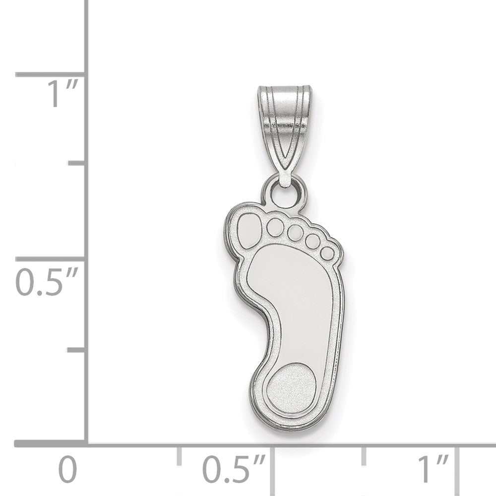 14k White Gold LogoArt University of North Carolina Tar Heel Medium Pendant