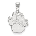 10k White Gold LogoArt University of Pittsburgh Panther Paw Large Pendant
