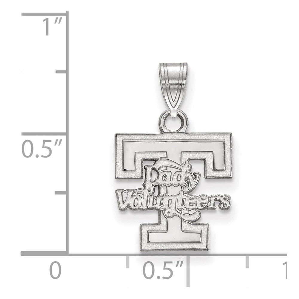 10k White Gold LogoArt University of Tennessee Lady Volunteers Small Pendant