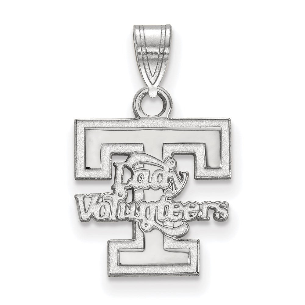 14k White Gold LogoArt University of Tennessee Lady Volunteers Small Pendant